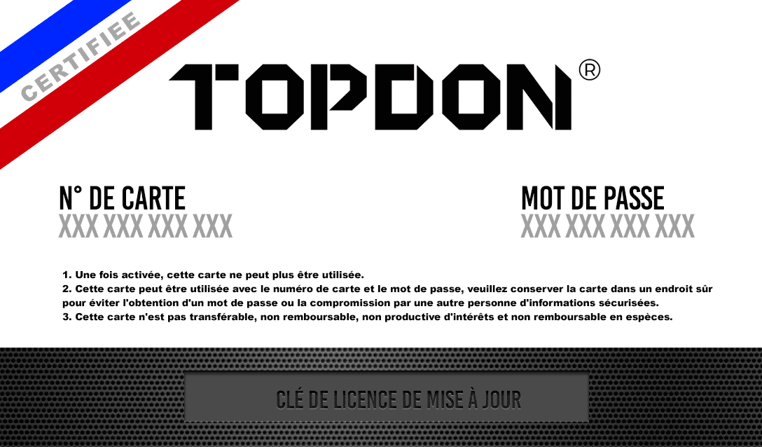 Licencia de actualización TOPDON