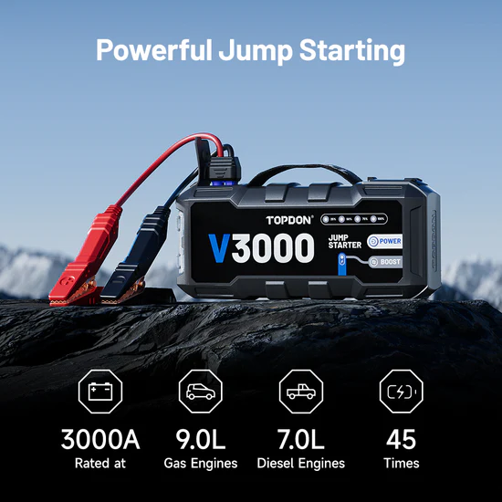 Démarreur haute performance V3000 Topdon 2