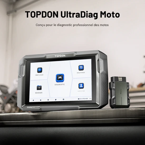 UltraDiag Moto tablette diagnostic professionnel moto écran en direct