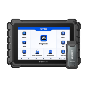 TOPDON ONE valise diagnostic auto OBD2 multi-marques, codage ECU, contrôle bidirectionnel, fonctions maintenance et analyse complète véhicule.